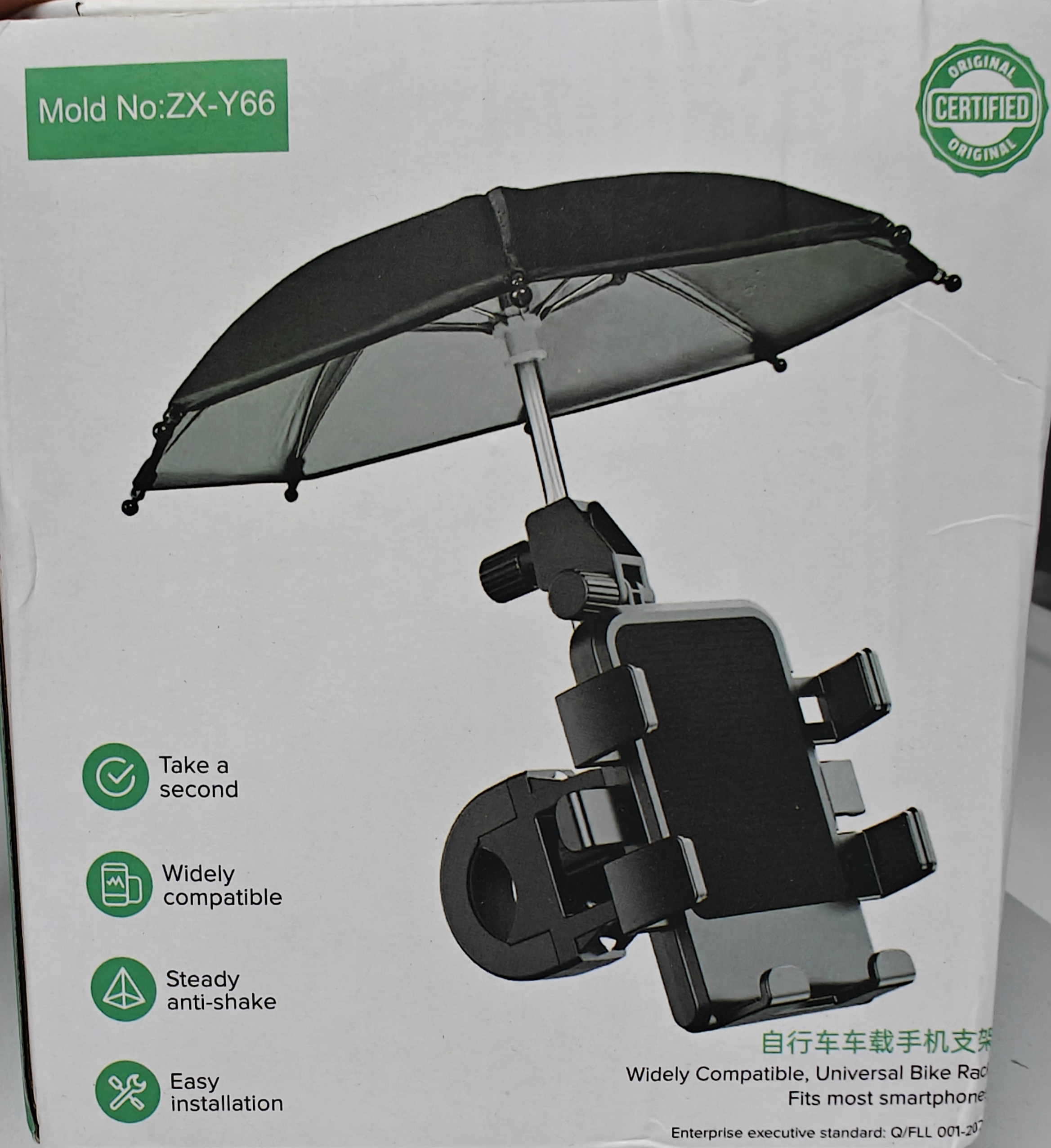 Soporte sombrilla para moto